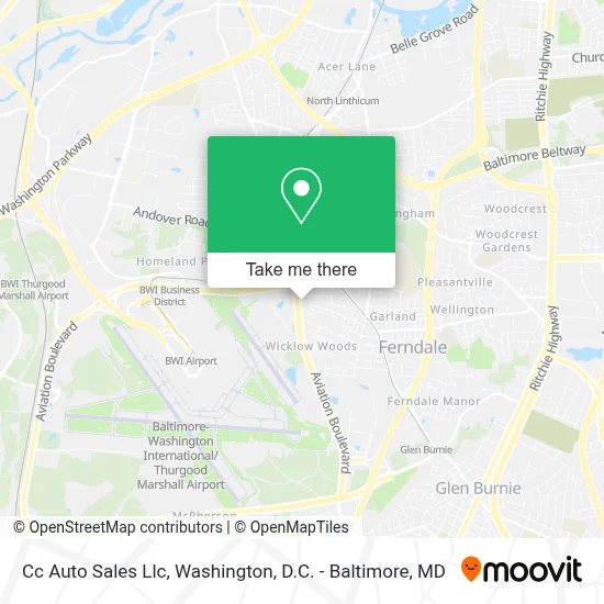 Cc Auto Sales Llc map