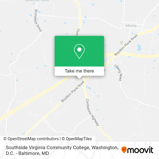 Southside Virginia Community College map