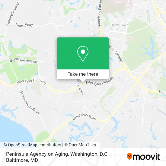 Peninsula Agency on Aging map