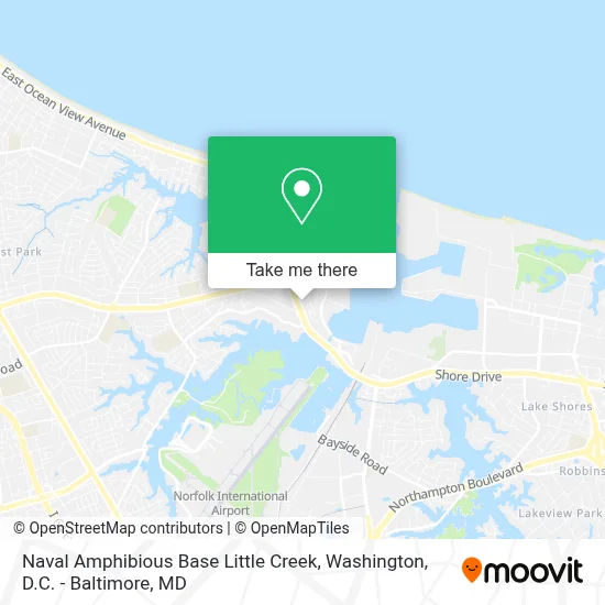 Naval Amphibious Base Little Creek map