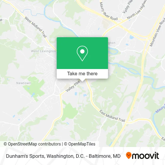 Dunham's Sports map