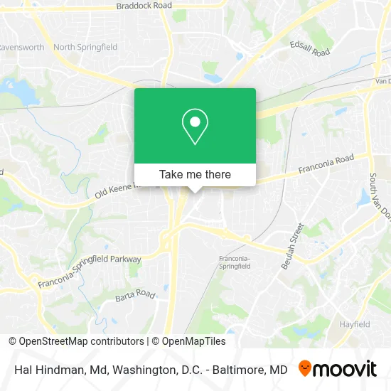 Hal Hindman, Md map