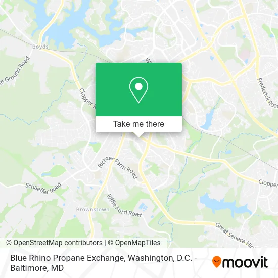 Blue Rhino Propane Exchange map