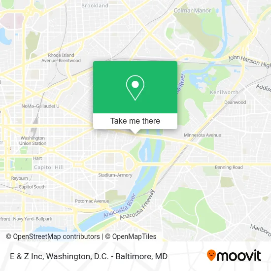 E & Z Inc map