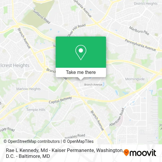 Rae L Kennedy, Md - Kaiser Permanente map