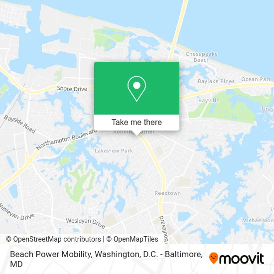 Beach Power Mobility map
