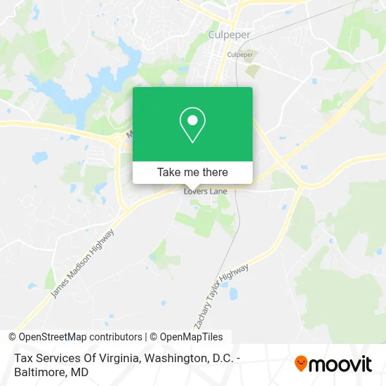 Tax Services Of Virginia map