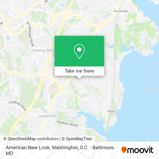 American New Look map