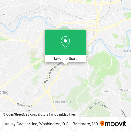 Valley Cadillac Inc map