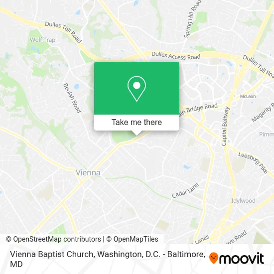 Vienna Baptist Church map