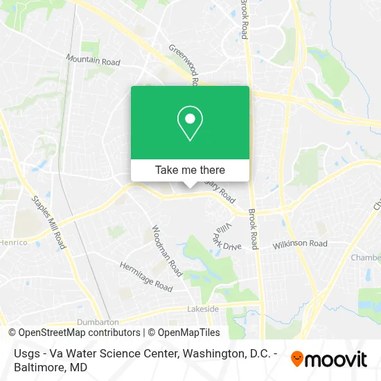 Usgs - Va Water Science Center map