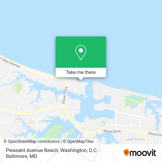 Pleasant Avenue Beach map