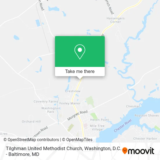 Tilghman United Methodist Church map