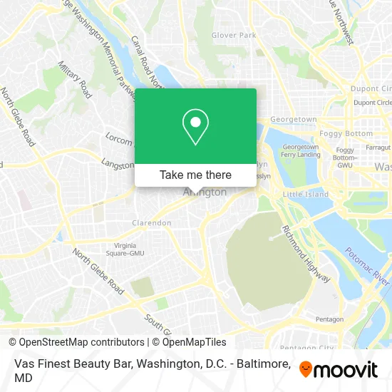 Vas Finest Beauty Bar map