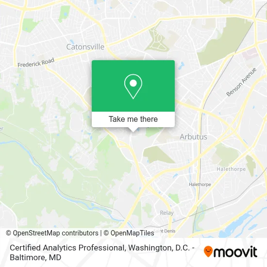 Certified Analytics Professional map