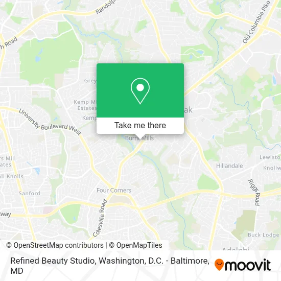 Refined Beauty Studio map