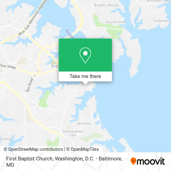 First Baptist Church map