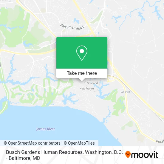 Busch Gardens Human Resources map