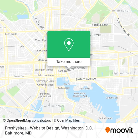 Freshysites - Website Design map