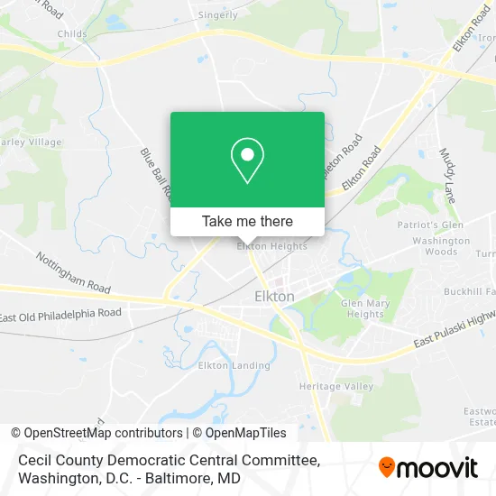 Cecil County Democratic Central Committee map