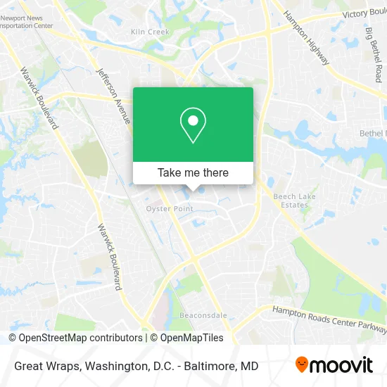 Great Wraps map