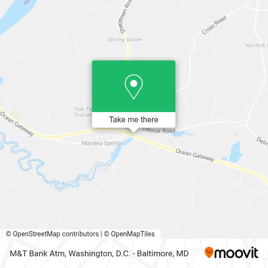 M&T Bank Atm map