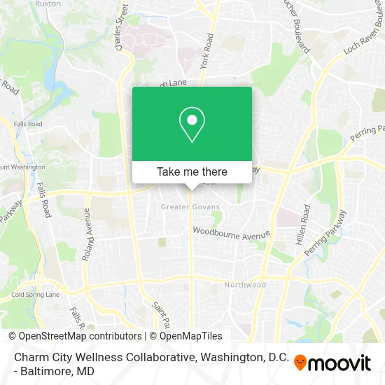Charm City Wellness Collaborative map
