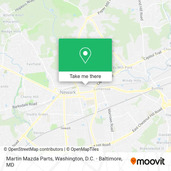 Martin Mazda Parts map