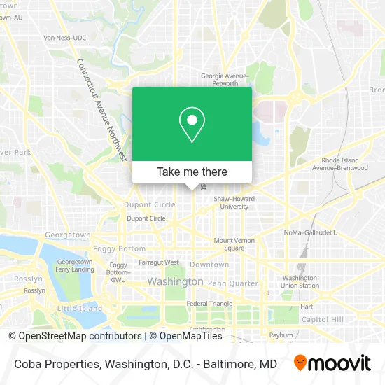 Coba Properties map