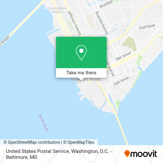 United States Postal Service map