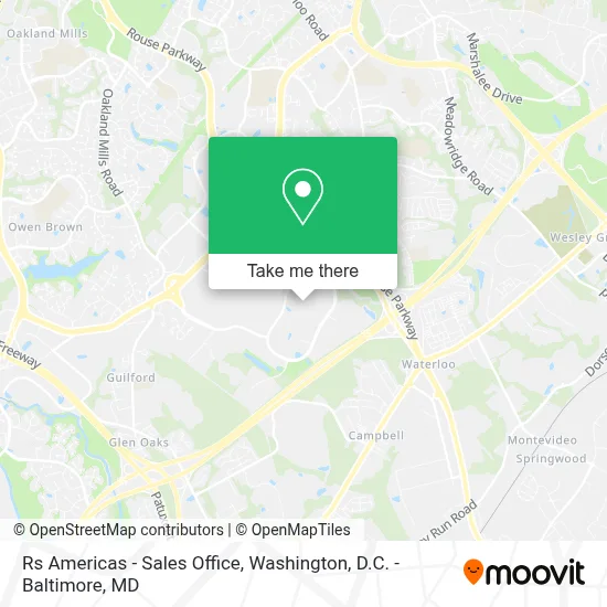 Rs Americas - Sales Office map