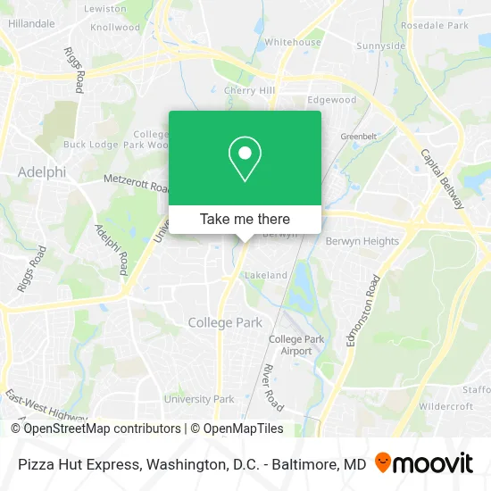 Pizza Hut Express map