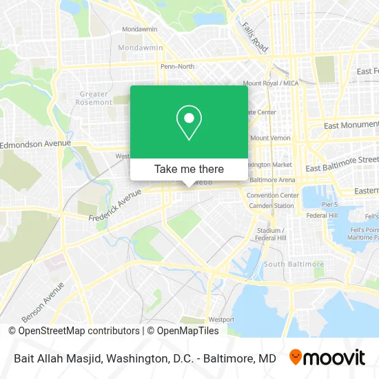 Bait Allah Masjid map