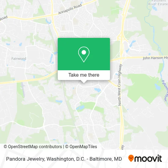 Pandora Jewelry map
