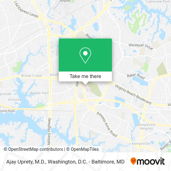 Ajay Uprety, M.D. map