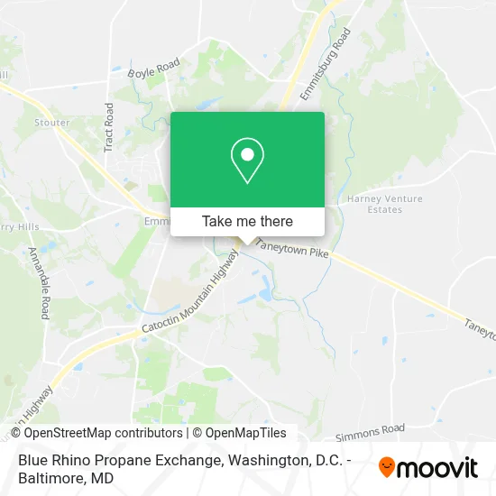 Blue Rhino Propane Exchange map