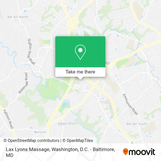 Lax Lyons Massage map