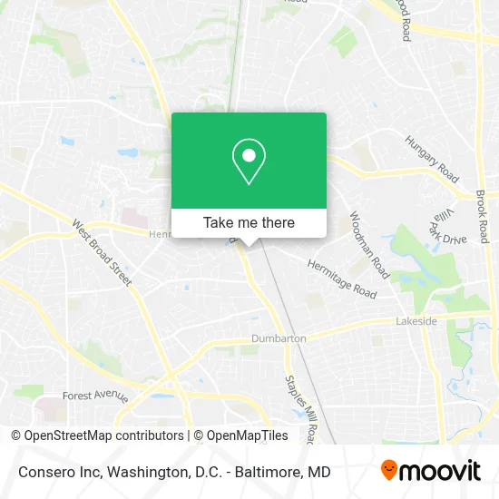 Consero Inc map