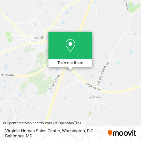 Virginia Homes Sales Center map