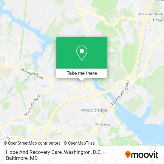 Hope And Recovery Care map