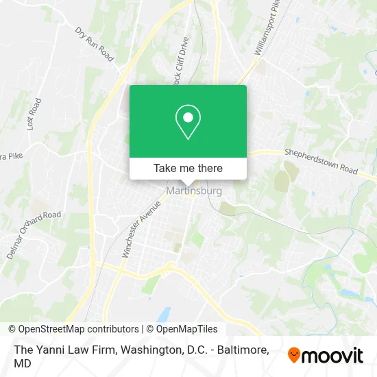 The Yanni Law Firm map