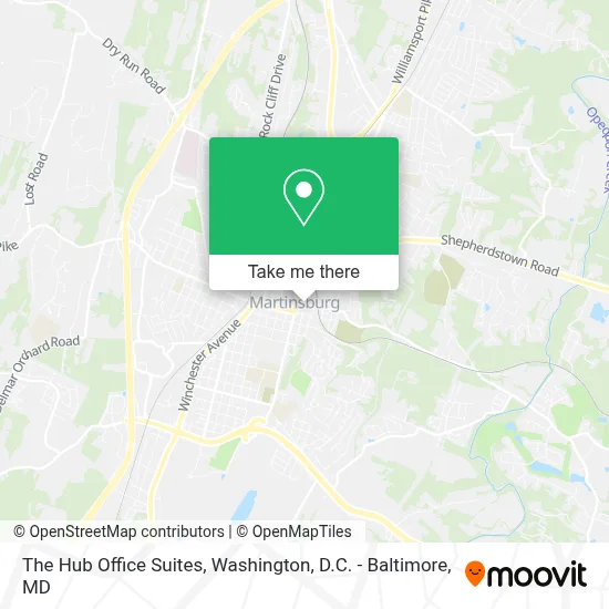The Hub Office Suites map