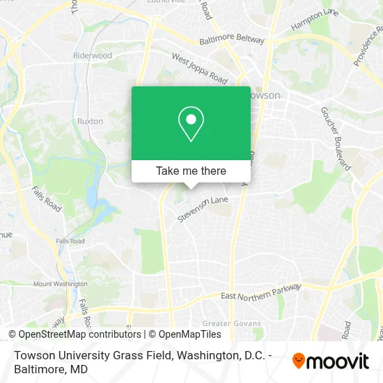 Towson University Grass Field map