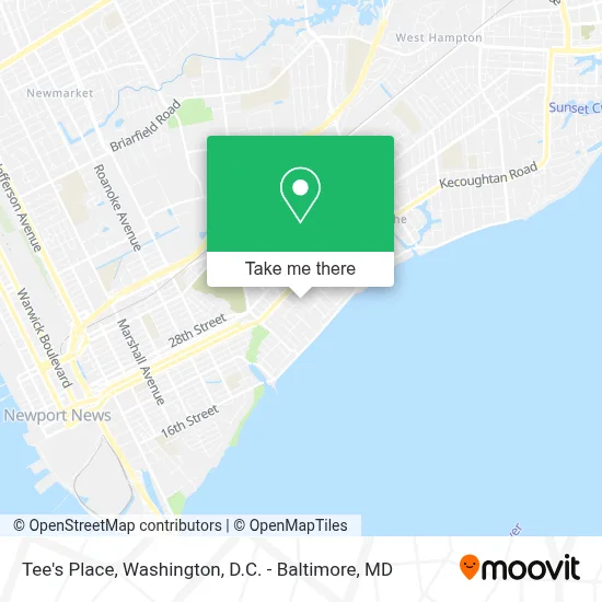 Tee's Place map