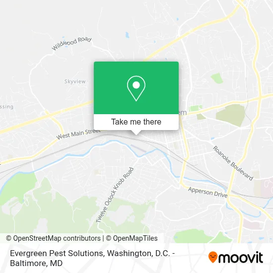 Evergreen Pest Solutions map