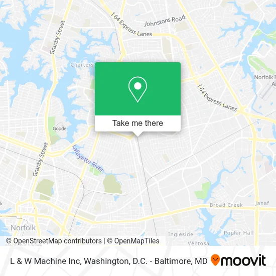 L & W Machine Inc map