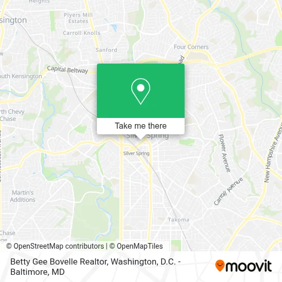 Betty Gee Bovelle Realtor map