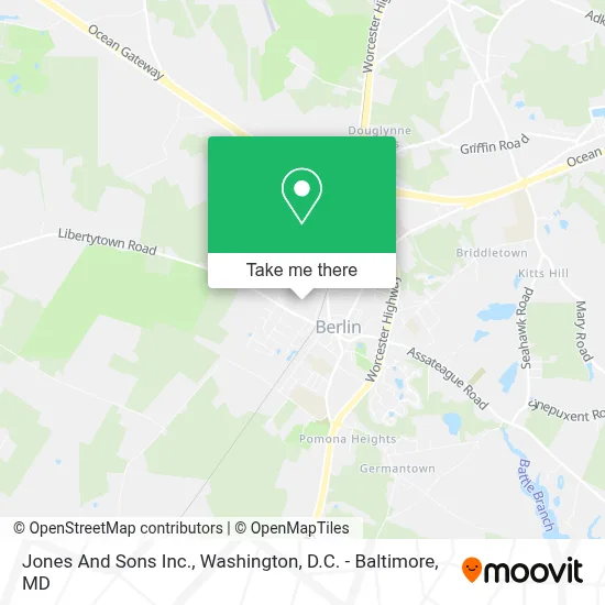 Jones And Sons Inc. map