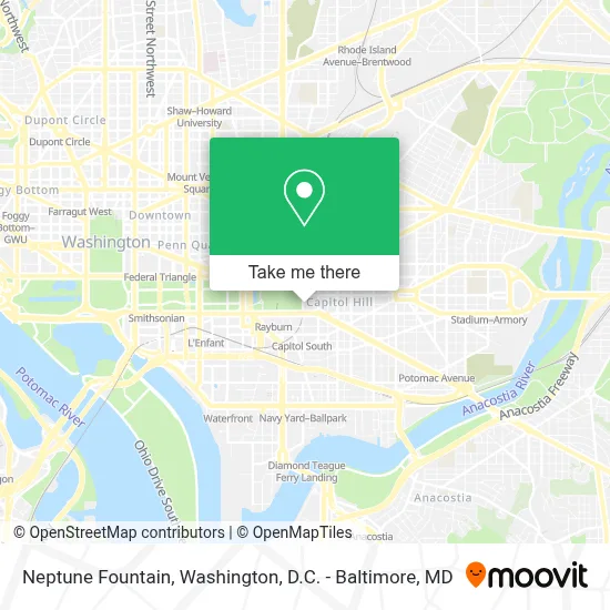 Neptune Fountain map