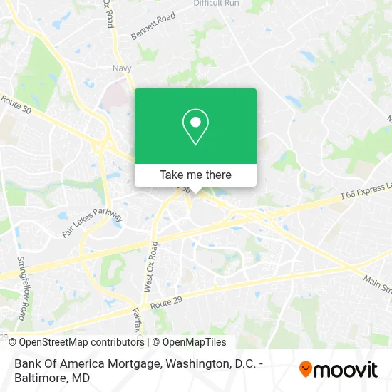 Bank Of America Mortgage map